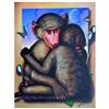 Image 1 : Ferjo, "Hug Me Tight" Original Painting on Canvas, Hand Signed with Letter of Au
