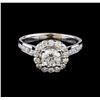 Image 2 : 1.49 ctw Diamond Ring - 14KT White Gold