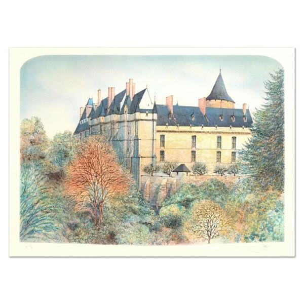 Rolf Rafflewski, "Chateau" Limited Edition Lithograph, Numbered and Hand Signed.