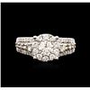 Image 2 : 14KT White Gold 2.06 ctw Diamond Ring