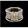 Image 2 : 0.75 ctw Diamond Ring - 14KT White and Yellow Gold