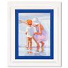 Image 1 : Lucelle Raad, "Mama and Me" Framed Original Acrylic Painting on Board, Hand Sign