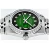 Image 8 : Rolex Mens Stainless Steel 36mm Green Vignette Diamond Datejust Wristwatch