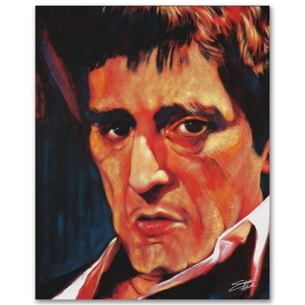 "Pacino" Limited Edition Giclee on Canvas by Stephen Fishwick, Numbered and Sign