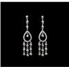 Image 1 : 1.15 ctw Diamond Earrings - 18KT White Gold