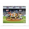 Image 1 : "Line Up At The Plate (Yankees)" is a Collectible Lithograph from Warner Bros. w