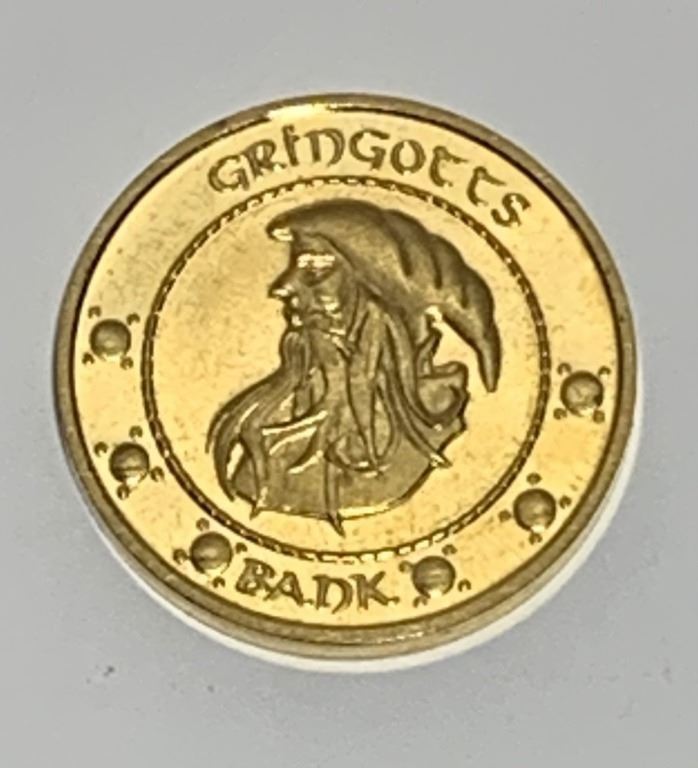 Harry Potter Franchise Hero Metal Gringotts Gold Galleon Coin