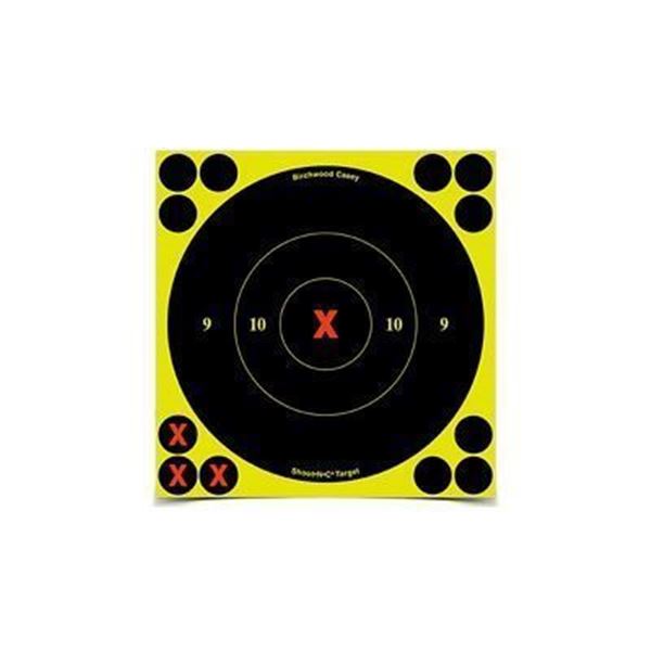 B/C SHT-N-C RND BULLSEYE TGT 100-6"