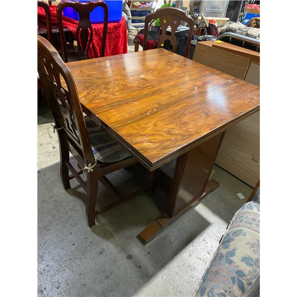 Antique table and 2 chairs