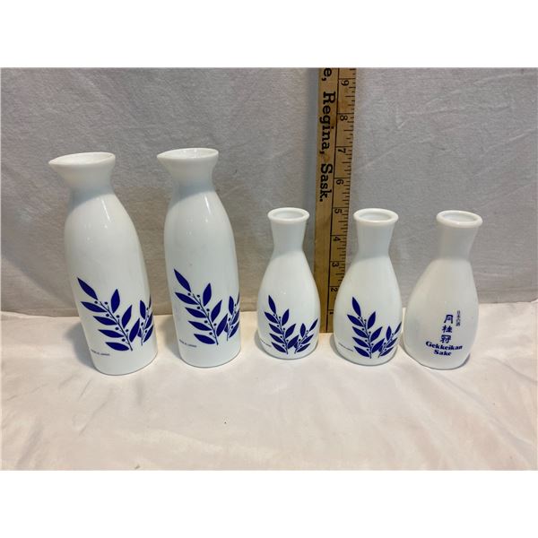 Gekkeikan Sake empty bottles