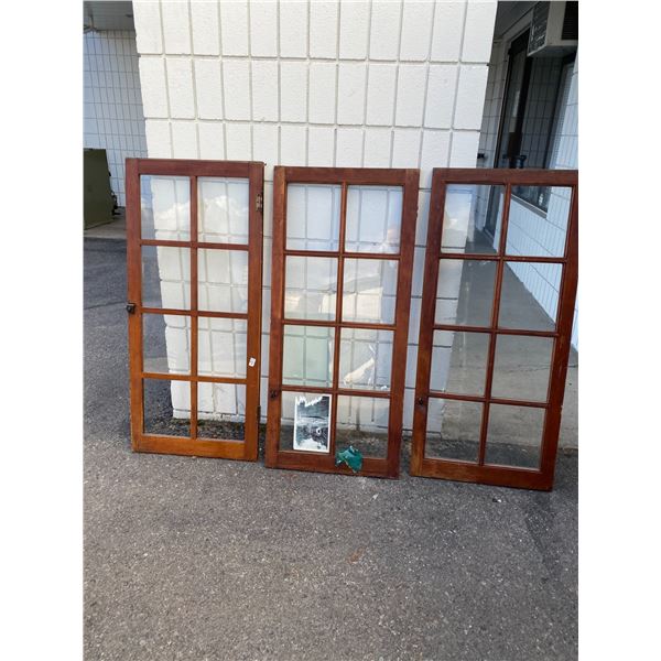 Glass pane door windows
