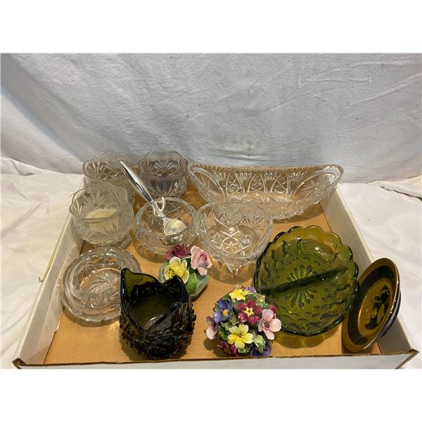 lot of crystal and collectibles