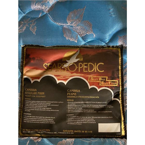 Sears Opedic Mattress Queen size