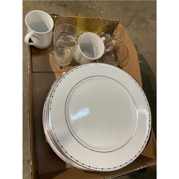 Lot Plates and glasses