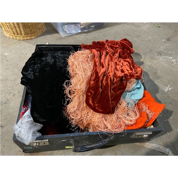 Suite case with material