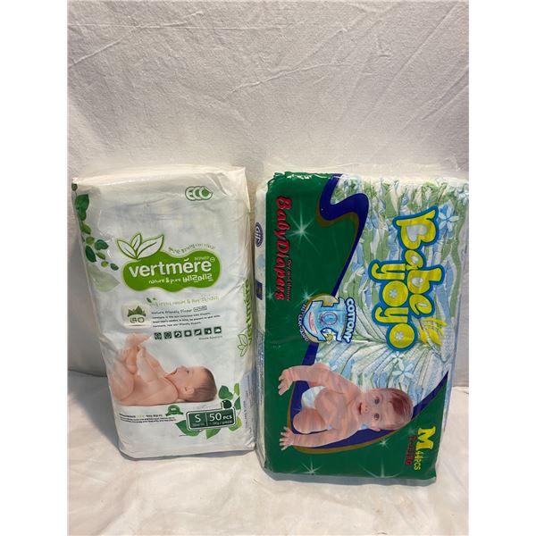 2 Packages Diapers