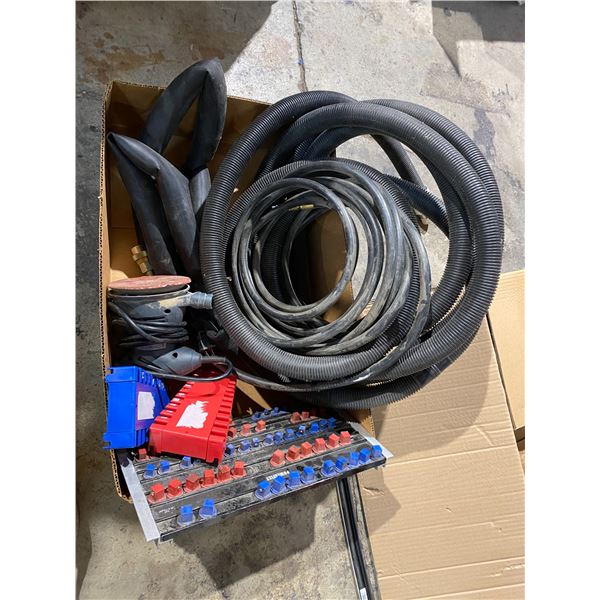Air hose and sander and other