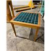 Image 1 : Teak and tile side table
