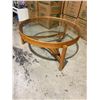 Image 1 : Teak and glass coffee table