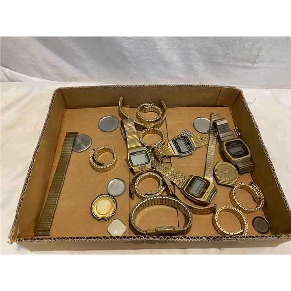 Lot of gold tone watches