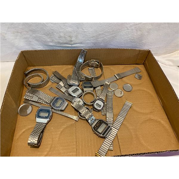 Lot of silver tone watches
