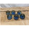 Image 1 : 6 blue paper weights