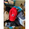 Image 1 : Box of hats and clothing