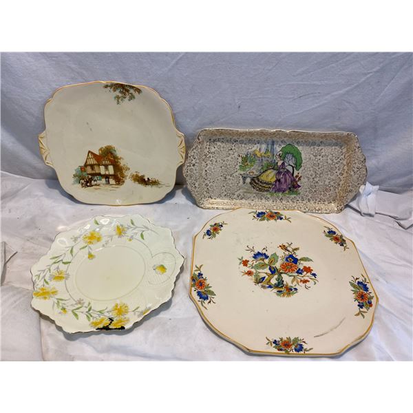 4 collectible Plates
