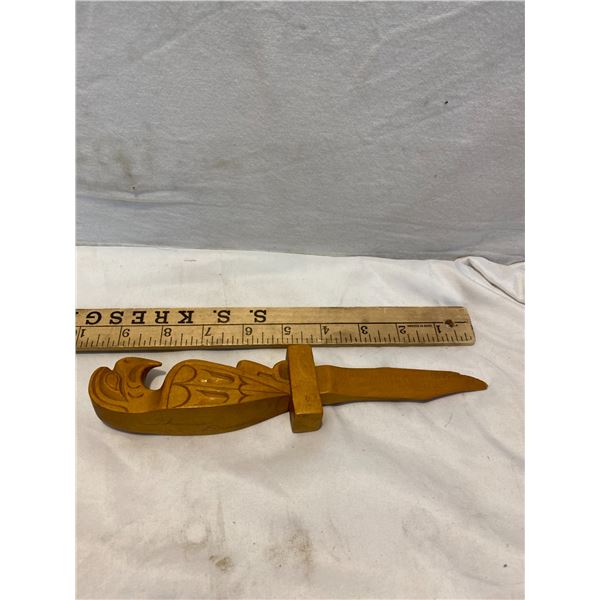wood letter opener