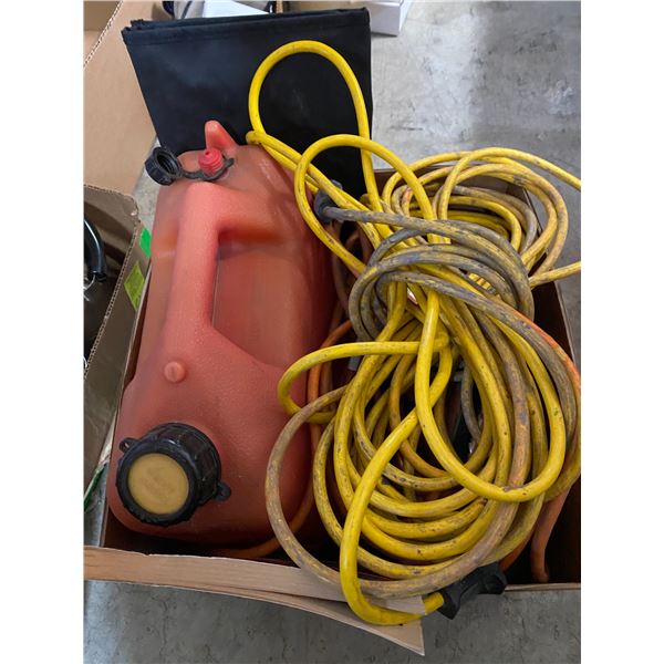 Lot of Jerry can and extention cords