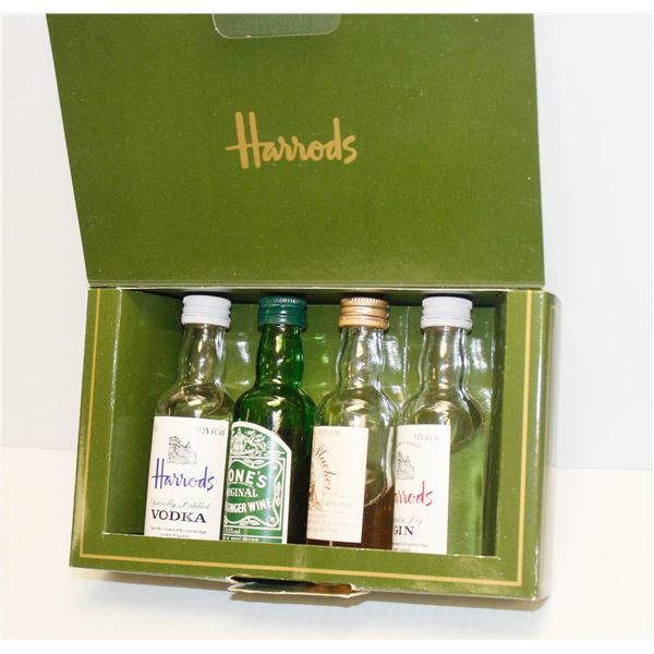 4 X 50ML BOTTLES HARRODS LONDON SET MIX 40%