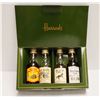 Image 1 : 4 X 50ML BOTTLES HARRODS LONDON SET WHISKY 40%