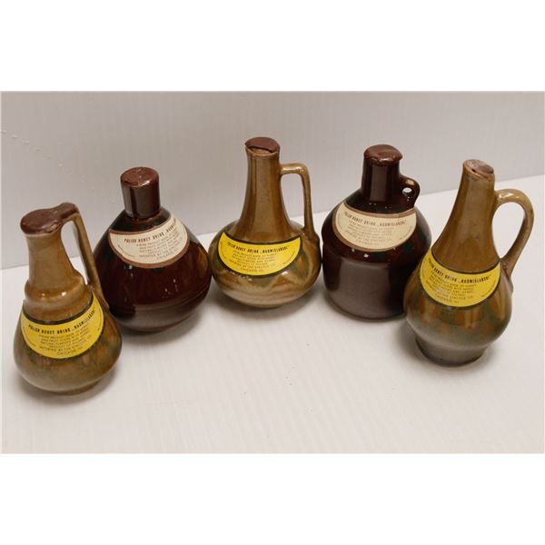 5 X 2.4OZ HONEY WINE POLISH 12% DECANTERS