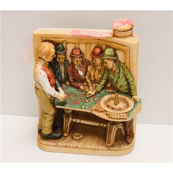 NEVADA SALOON DECANTER WHISKY 1/2 PINT 80% 1975