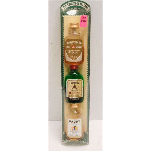 THE SPIRITS OF IRELAND 3 PACK 50ML WHISKEY 40%