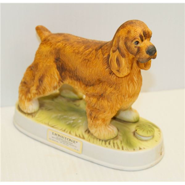 COCKER SPANIEL DECANTER 2OZ PORCELAIN 19% PORT