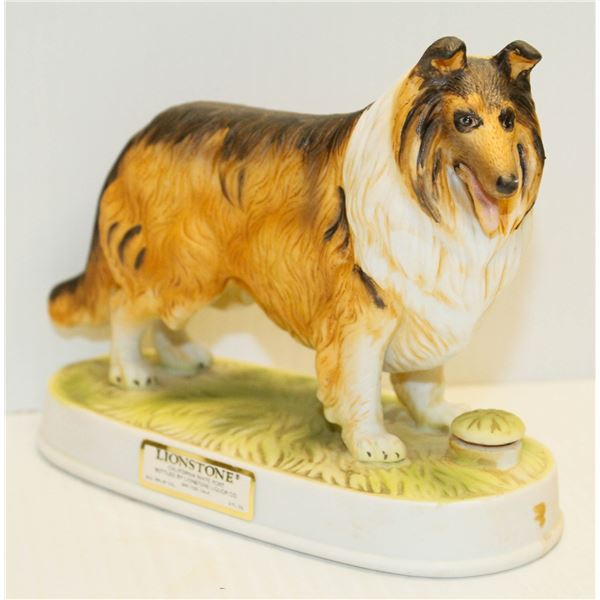 COLLIE DECANTER 2OZ PORCELAIN PORT 19%