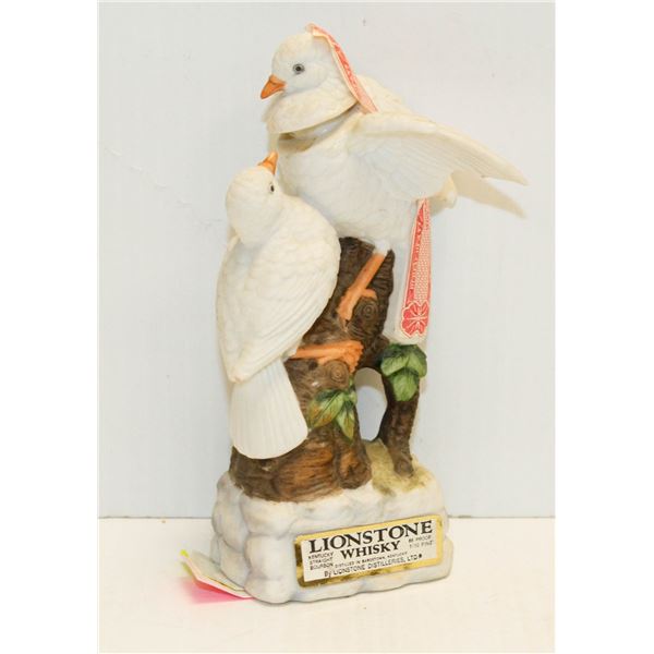 DOVES DECANTER WHISKY 1/10 PINT 80%