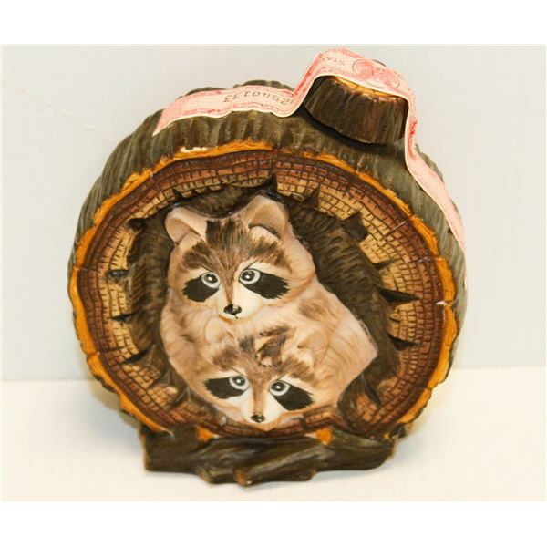 RACCOONS DECANTER WHISKY 6.8OZ 80% LT TO 4797