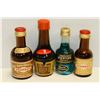 Image 1 : 4 X LIQUEUR 50ML MINI BOTTLES 40%