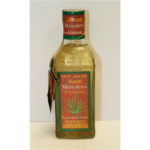 TEQUILA MEZCAL MEZCALERO SEALED 250ML 38%