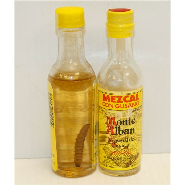 2 X ORIGINAL TEQUILA W/WORM 50ML MINI BOTTLES 40%