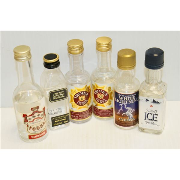 6 X VODKA 50ML MINI BOTTLES 40%