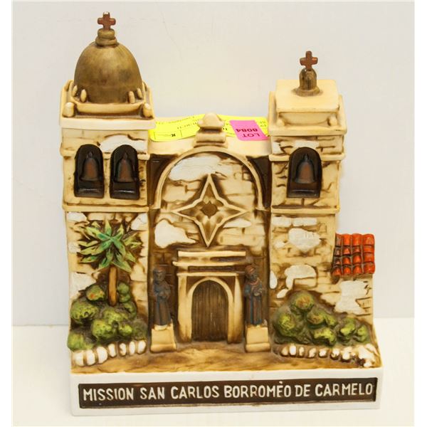 1977 750ML MISSION CHURCH SEALED DECANTER 40%