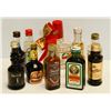 Image 1 : BAG WITH 12 ASSORTED 1OZ LIQUOR BOTTLES ASSORTED ALCOHOL %