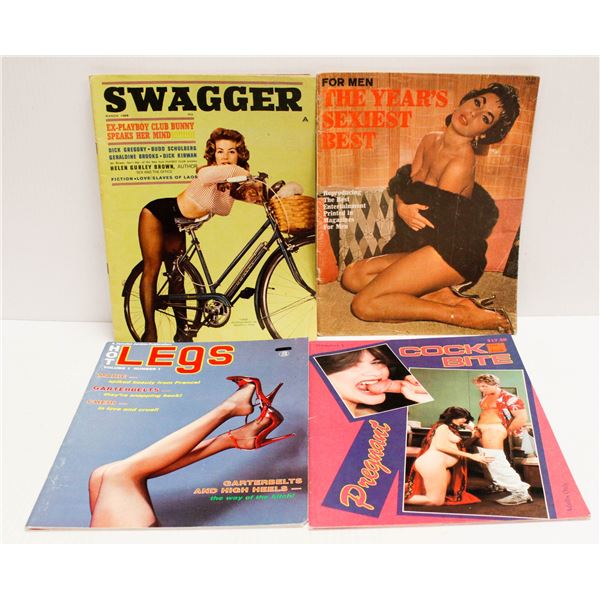 XXX 4 X ALL # 1 PORN ISSUES COLLECTIBLE MAGAZINES