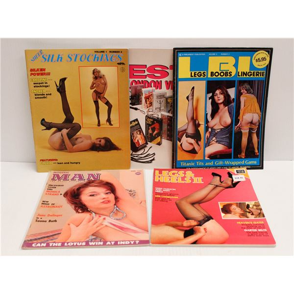 XXX 5 X VINTAGE PORN MAGAZINES