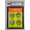Image 1 : 1963 Topps #29A Rookie Stars 1962