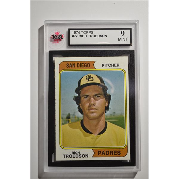 1974 Topps #77A Rich Troedson SD ROOKIE