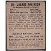 Image 2 : 1949 Leaf #79 Jackie Robinson ROOKIE (Reprint)